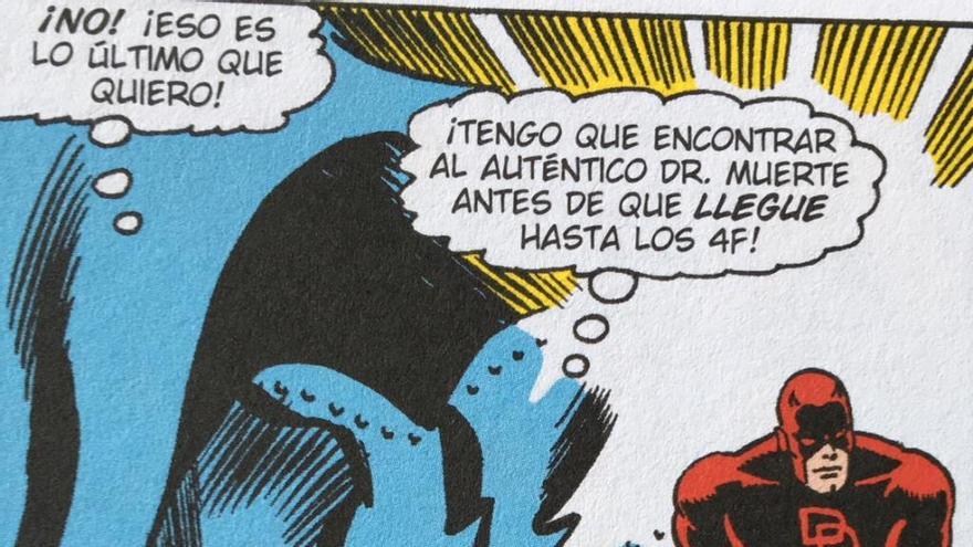 Viñeta extraída del Omnigold de Panini «Daredevil 2 ¡La prisión viviente!