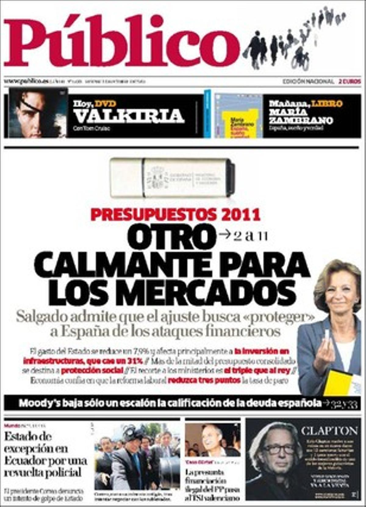 ’Público’ destaca a les pàgines interiors que les associacions d’internautes han demanat a la Unió Europea que instauri la neutralitat a la xarxa perquè es pugui accedir a totes les pàgines i serveis amb la mateixa velocitat.