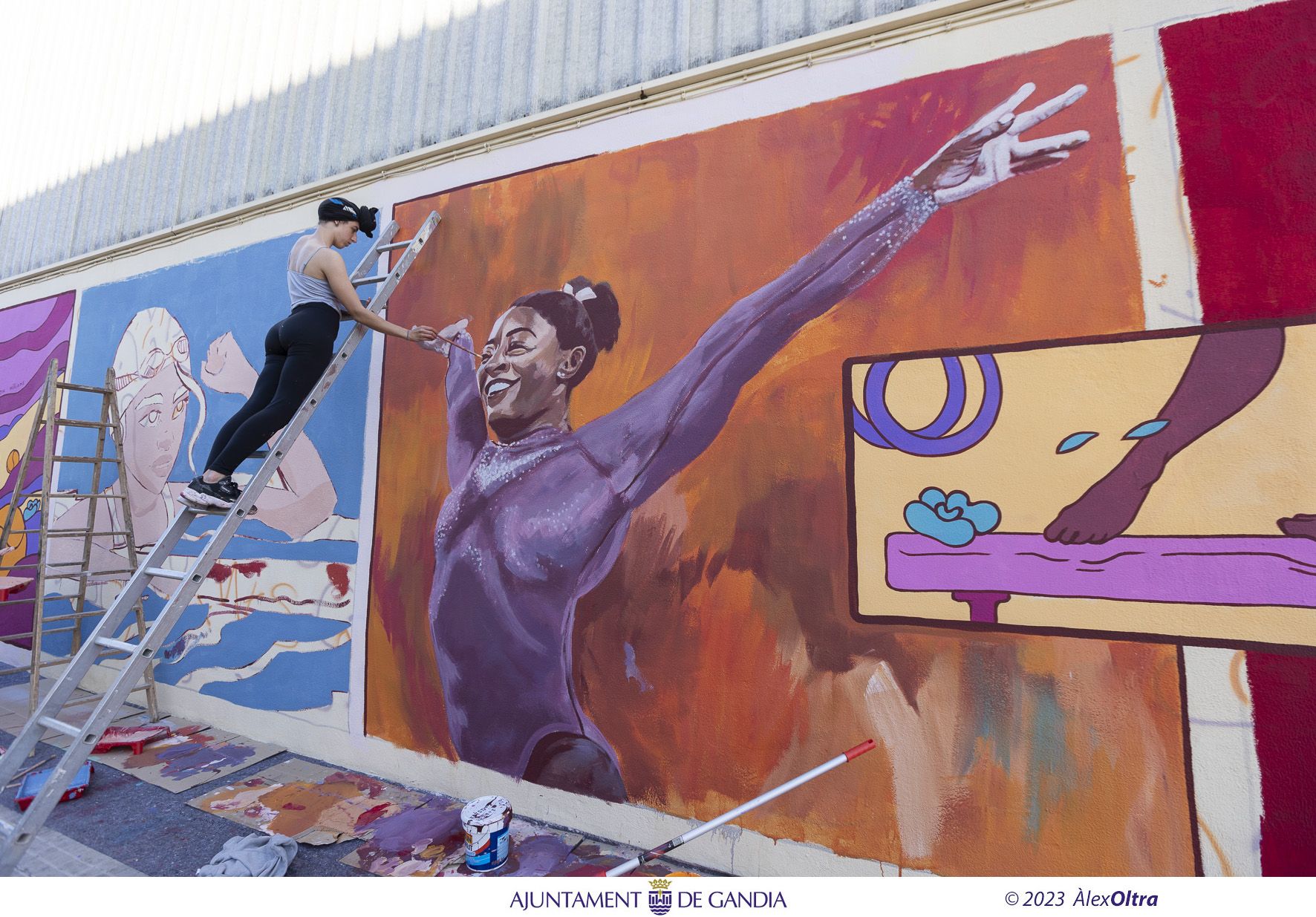 El último mural de Gandia, para las mujeres deportistas