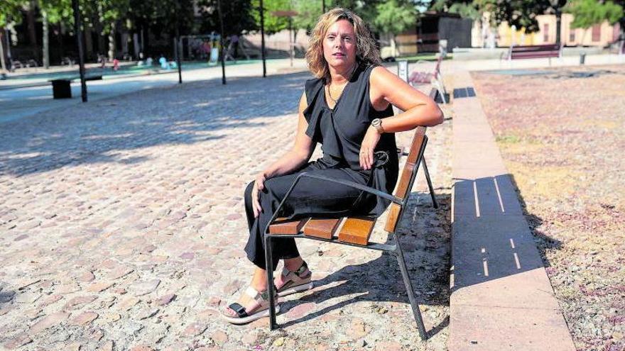 Ainhoa Aranguren, en la zona de San Martín.