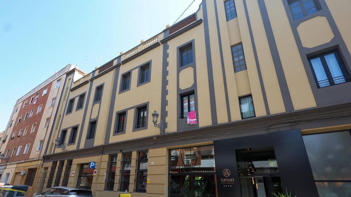 Hotel construido en la calle Industria de València.