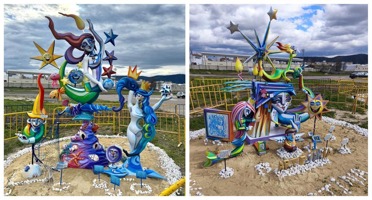 Monumentos de la falla La Dolorosa de Canals en 2026.