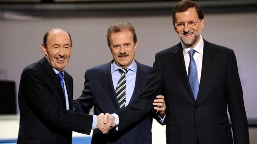 El cara a cara entre Rubalcaba y Rajoy.