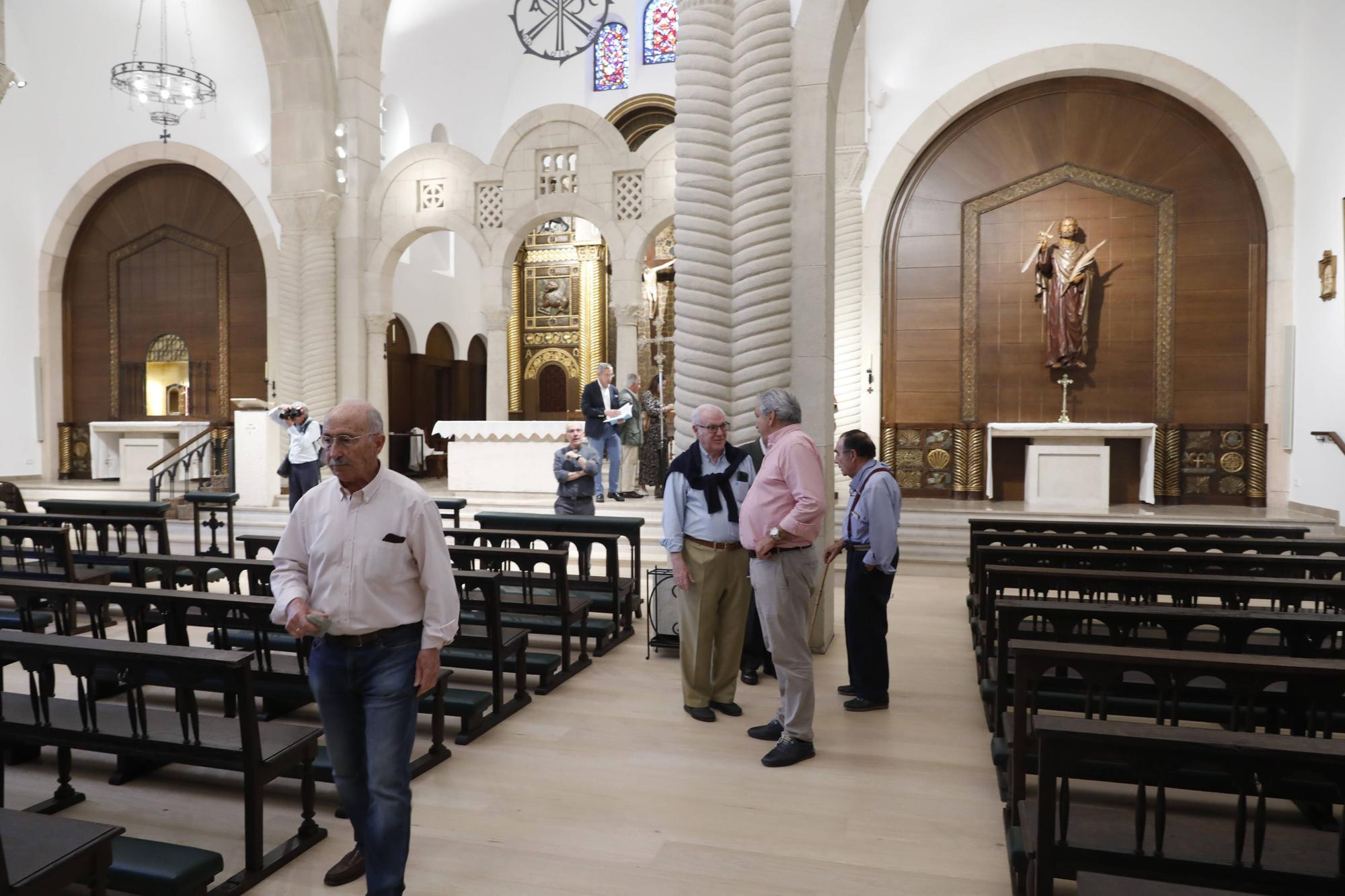 En imágenes: así ha quedado la reforma de la iglesia de San Julián de Somió