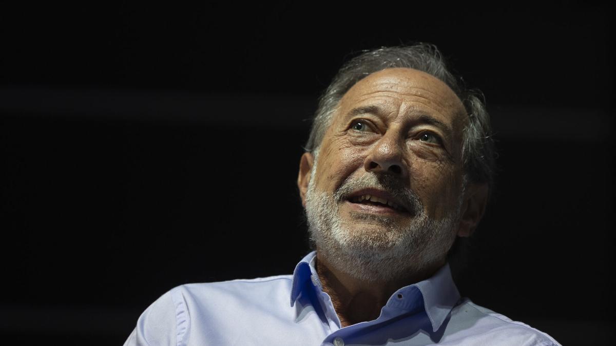 El actor argentino Guillermo Francella, durante la rueda de prensa ofrecida