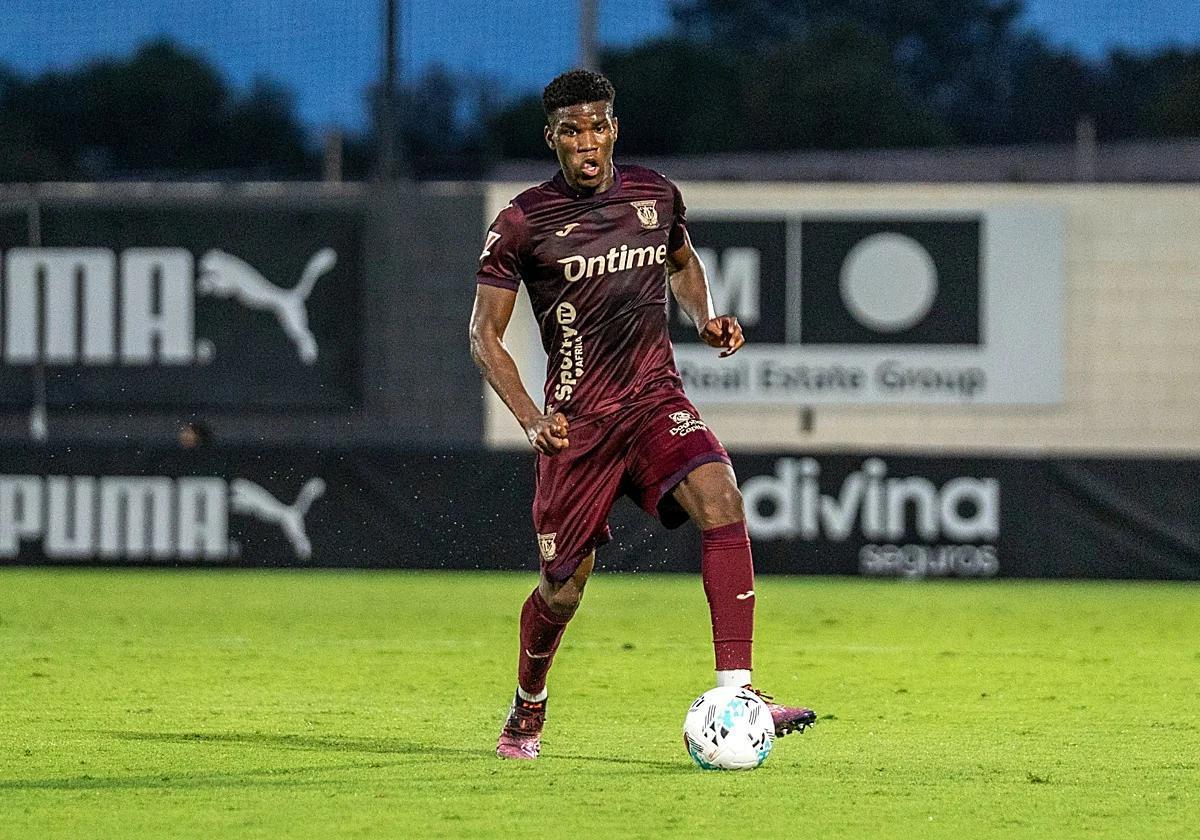 Marvel, durante un encuentor de LaLiga Hypermotion con el Leganés.