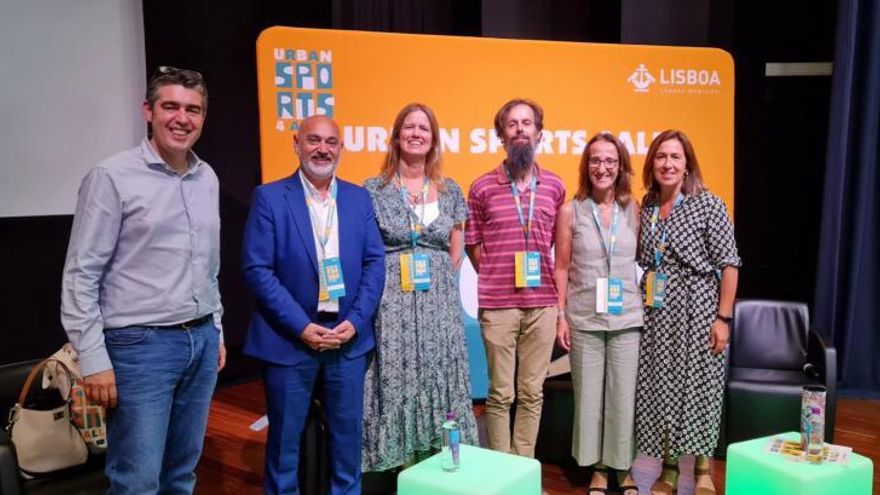 Tino Fernández, teniente de alcalde y concelleiro de Deportes, en el Congreso Urban Sport 4All.