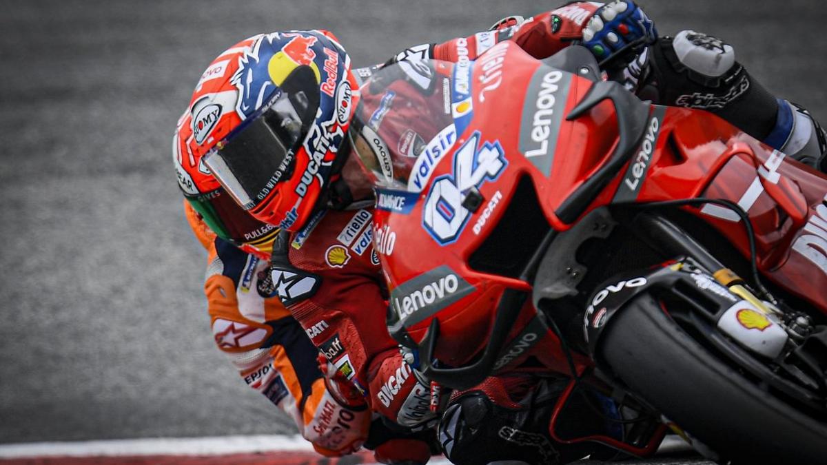 Dovizioso y Márquez, en acción en el Red Bull Ring