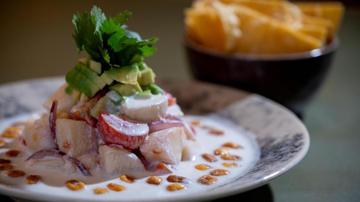 El ceviche de palmito del restaurante Kind Kitchen.