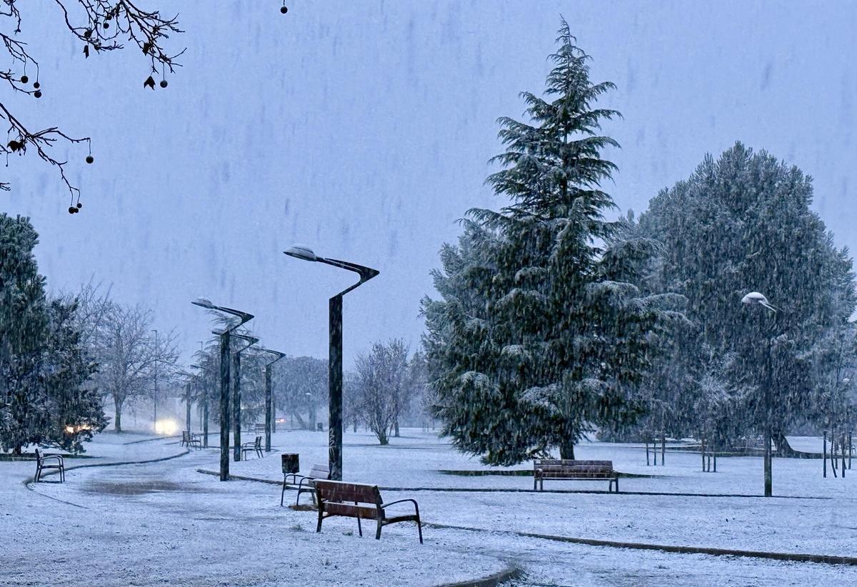 Nieve sobre Valladolid