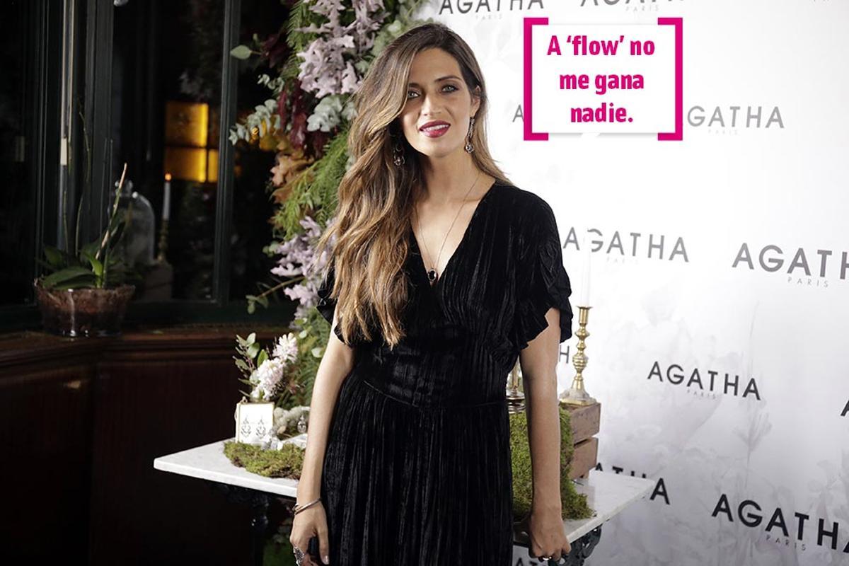 Sara Carbonero en la presentación de su colección de Agatha París