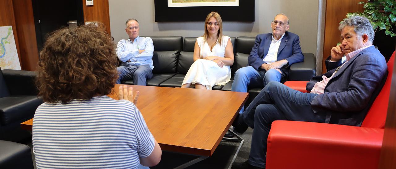 Reunión del alcalde de Pontevedra con el equipo directivo de la Universidade de Vigo.