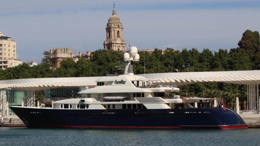 El yate &#039;Cocoa Bean&#039; en Málaga.