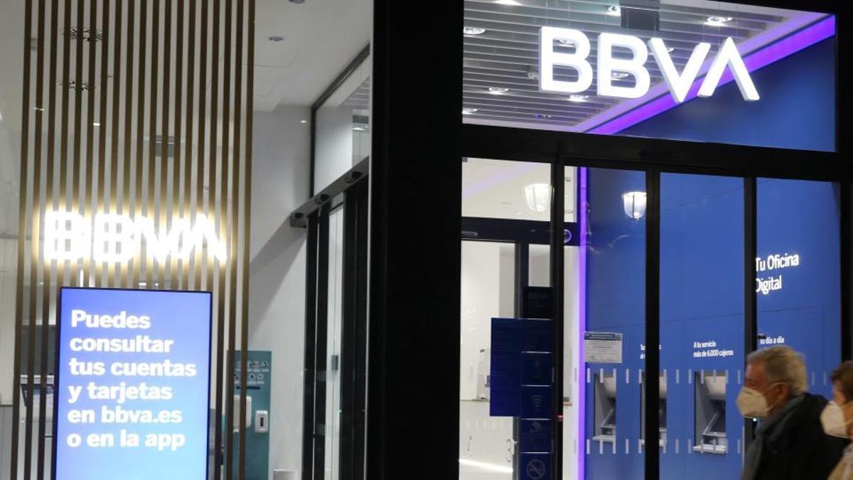 Una oficina del BBVA.