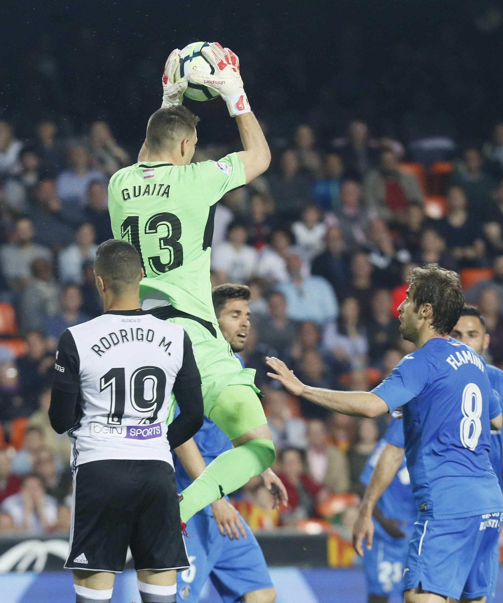 Los enfrentamientos Valencia CF - Getafe con Bordalás en el banquillo madrileño