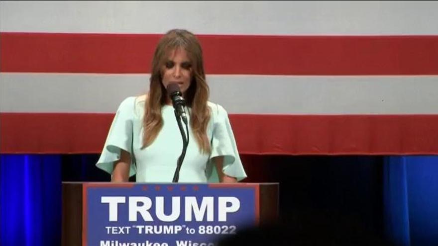 Melania Trump pide el voto de las mujeres para su marido