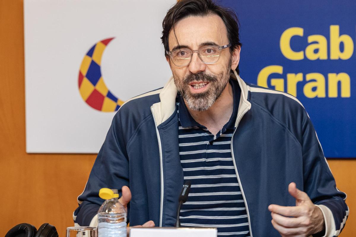 El actor Israel Elejalde, este jueves, en el Cuyás.