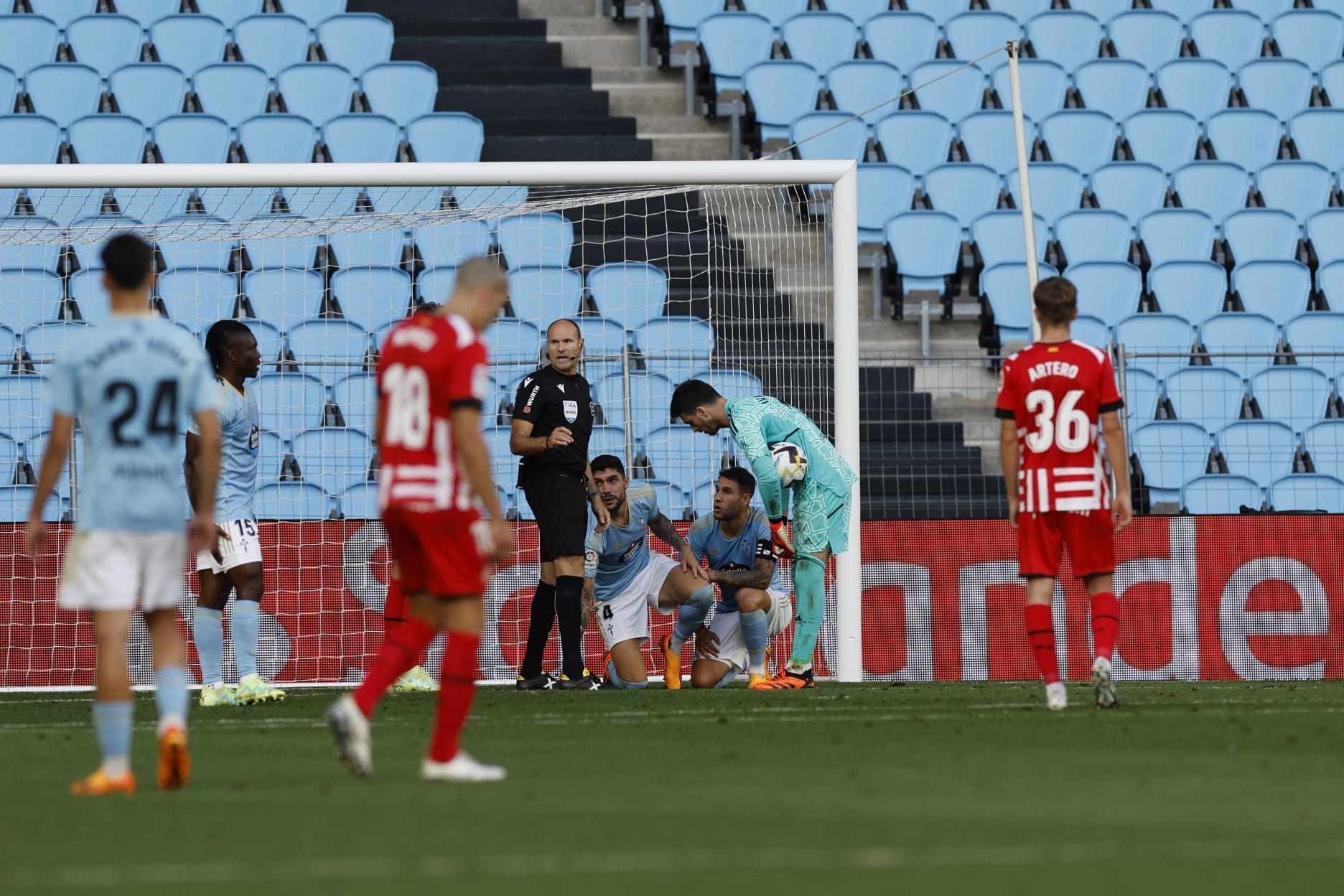 El Celta-Girona, en imágenes