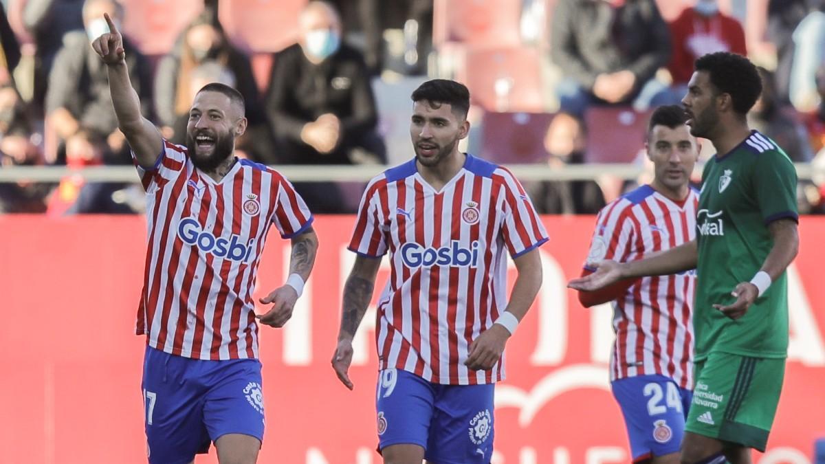 Juncà celebra su gol ante Osasuna