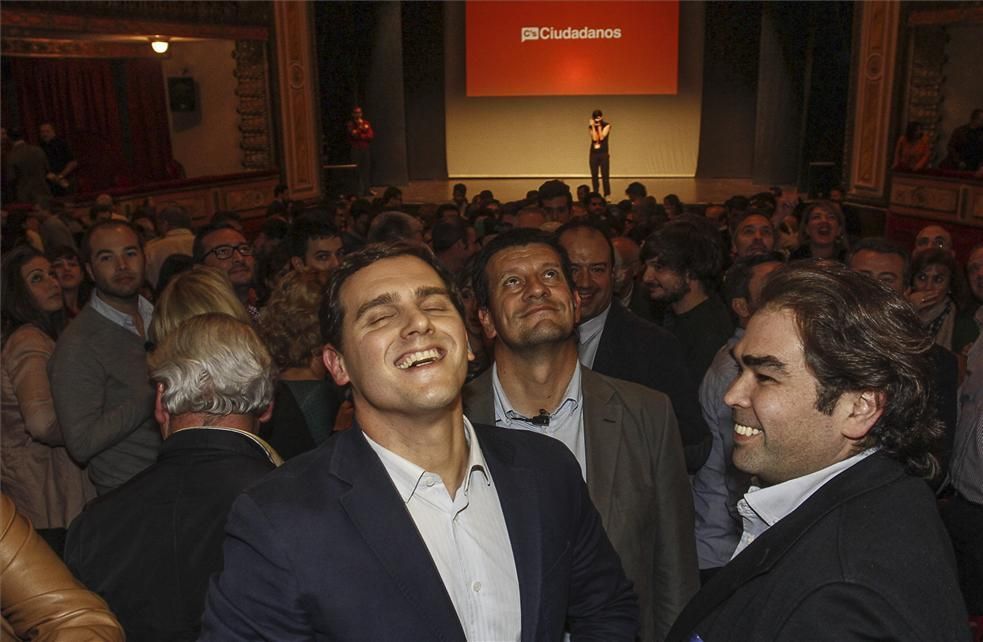 Visita de Albert Rivera a Extremadura