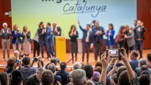 Imagen de archivo de un mitin de ERC del mes de marzo.