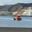 Imagen de la Salvamar Macondo entrando en el muelle de Arguineguín el pasado jueves.