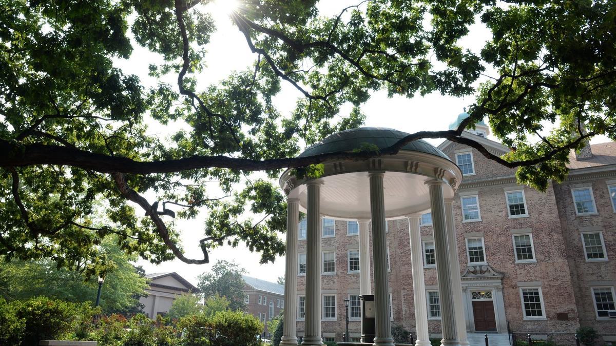 El campus de la Universidad de Carolina del Norte en Chapel Hill.