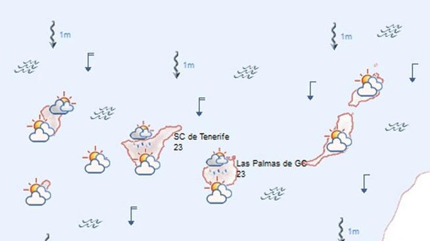 Previsión meteorológica para el lunes 28 de septiembre de 2015