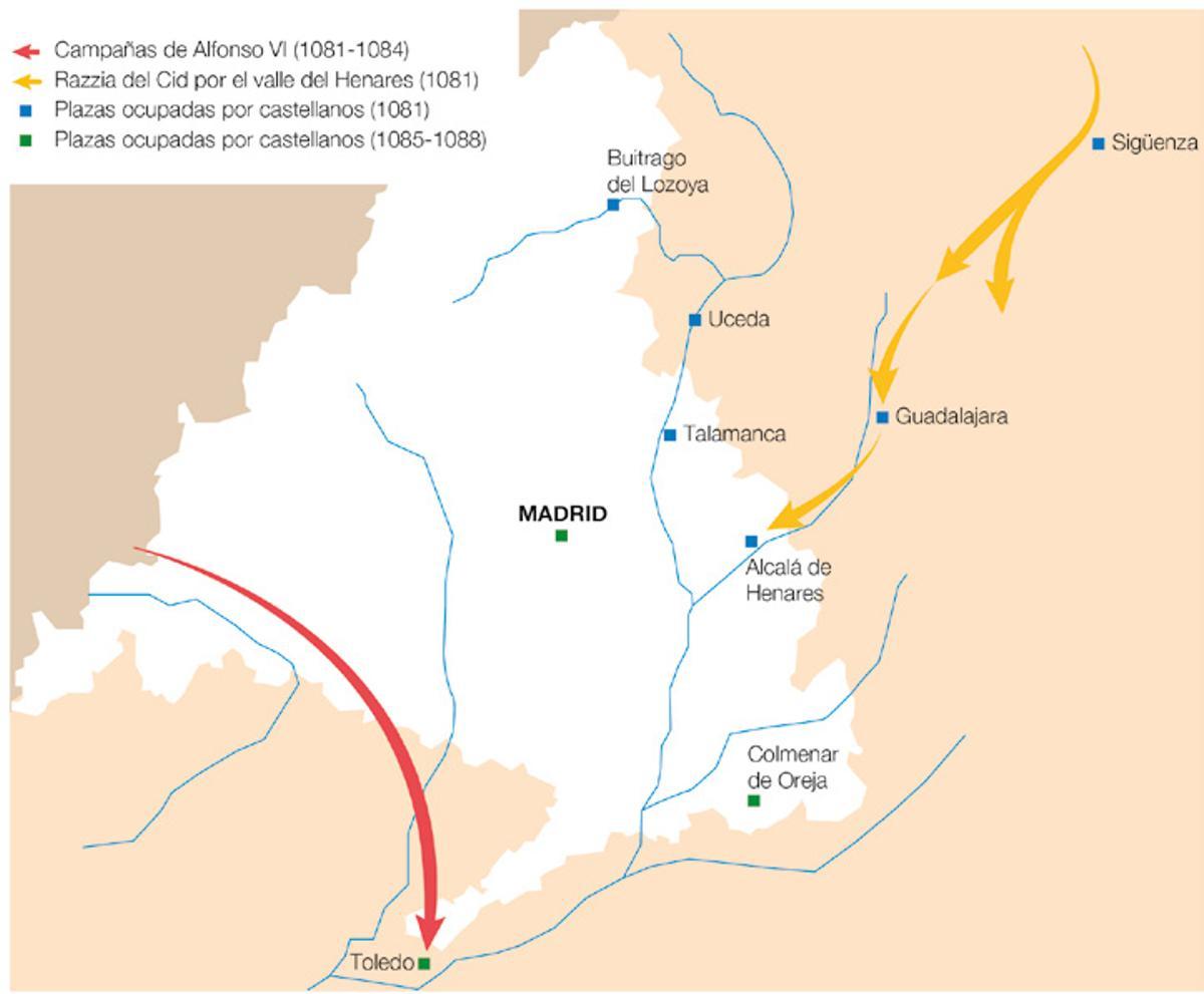 Territorio de Madrid durante las campañas de Alfonso VI y la conquista de Toledo