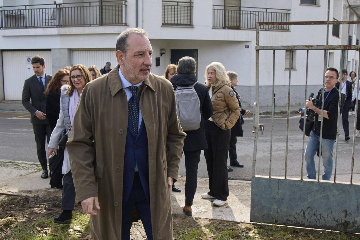 Les imatges del solar on s'aixecarà el nou jutjat de Santa Coloma de Farners