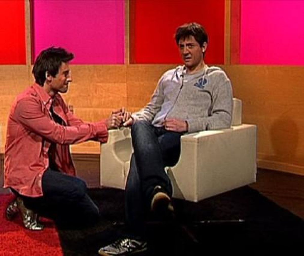 David Villa (Bruno Oro) i Leo Messi (Max Marieges), en el programa. David Villa (Bruno Oro) i Leo Messi (Max Marieges), en el programa.