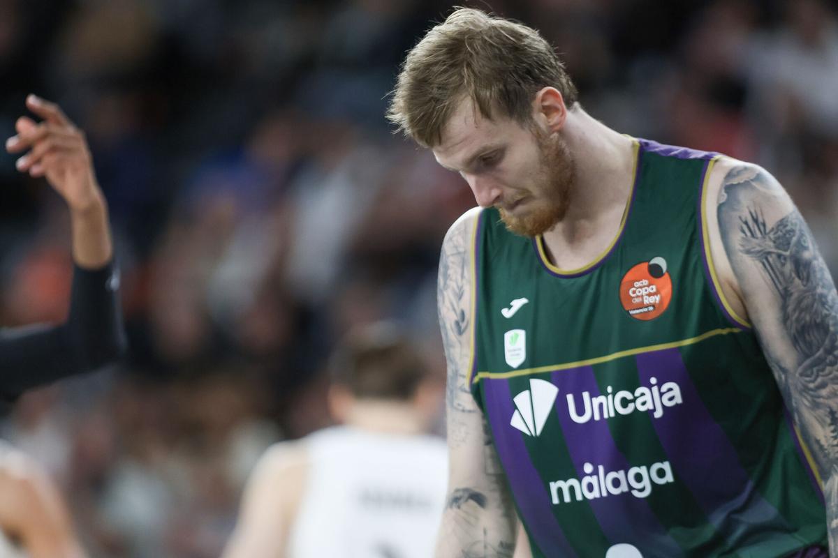 Balcerowski, cabizbajo, en los cuartos de la Copa del Rey ante el Real Madrid