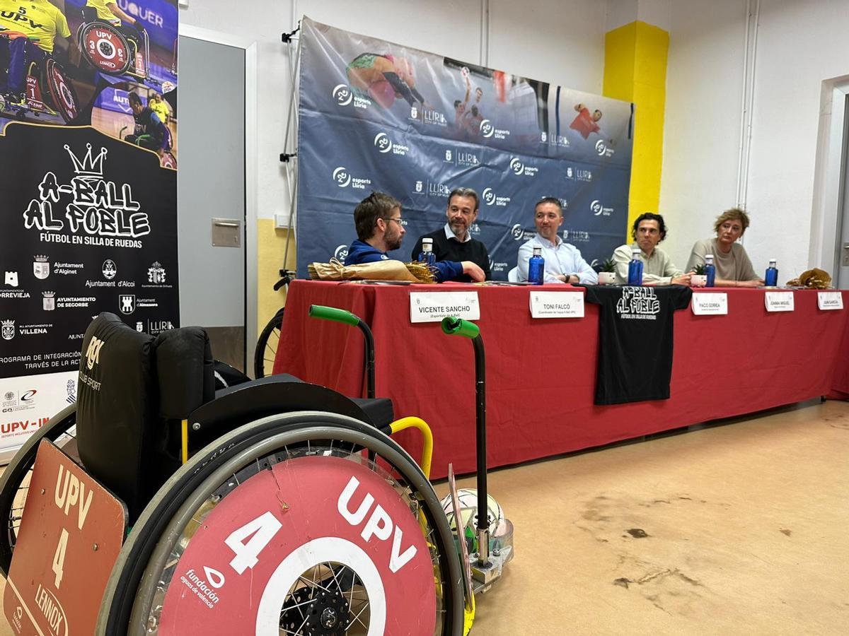 Presentación de la jornada de deporte inclusivo de A-ball de Llíria.