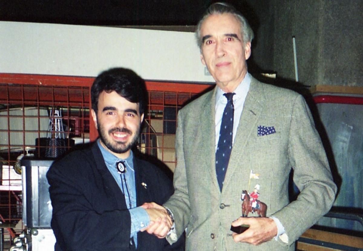 El dràcula Christopher Lee le explicó una anécdota muy jugosa.