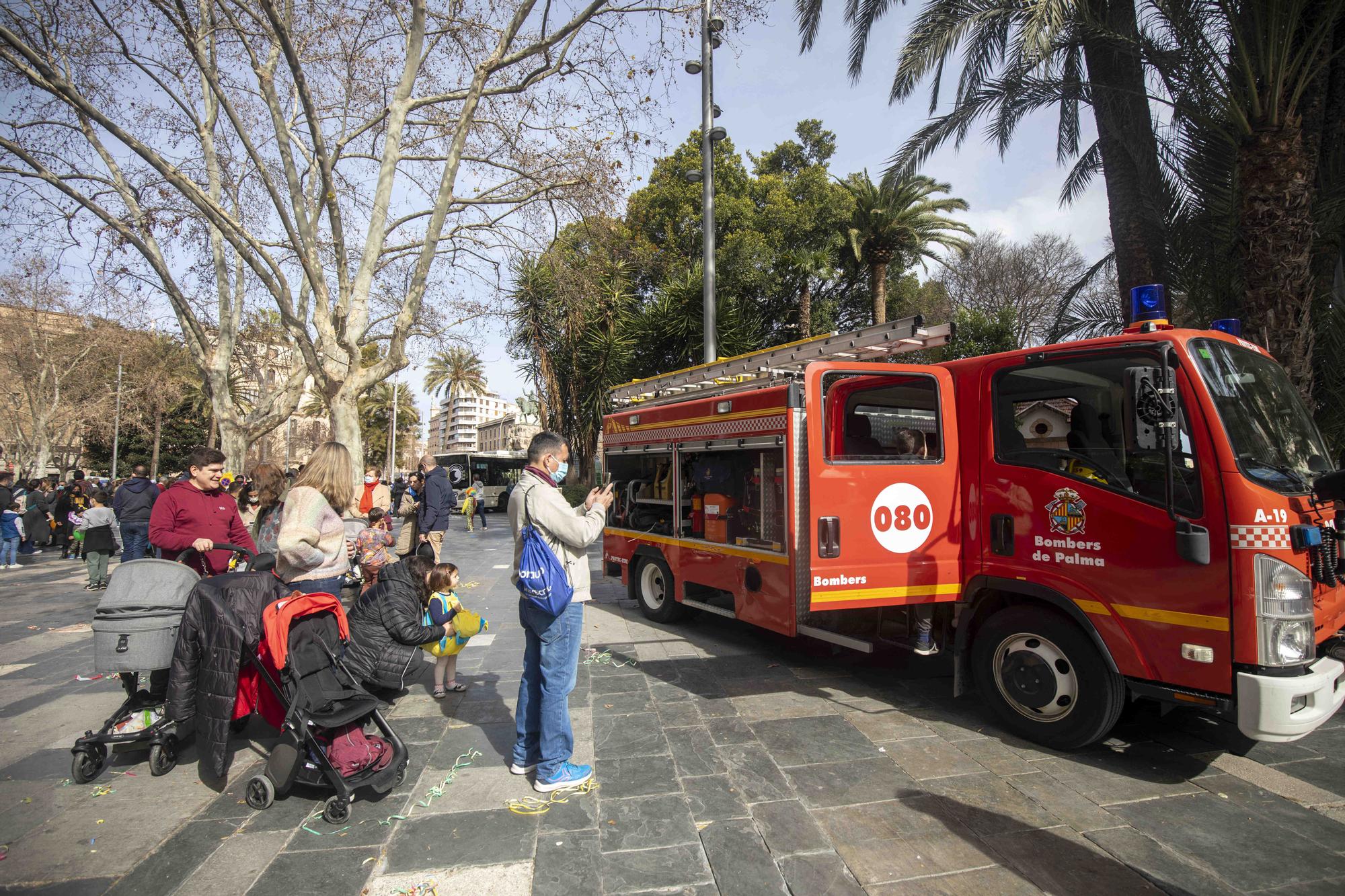 Sa Rueta llena de familias el centro de Palma