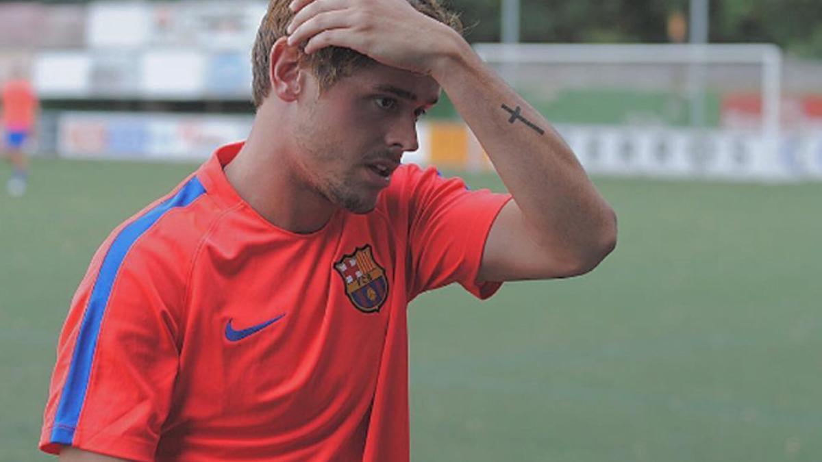 Quintill'a, durante la pretemporada con el Barça B