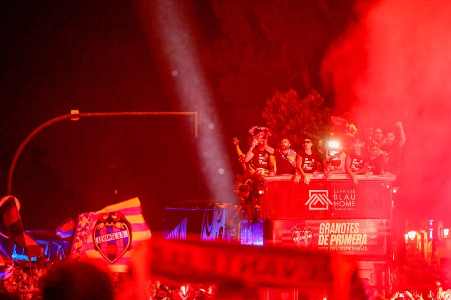 La celebración del ascenso del Levante UD, en imágenes