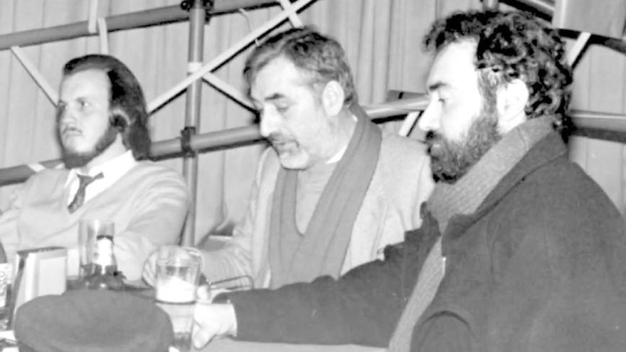 Miguel Anxo Fernán-Vello, Manuel María e Xavier Seoane.