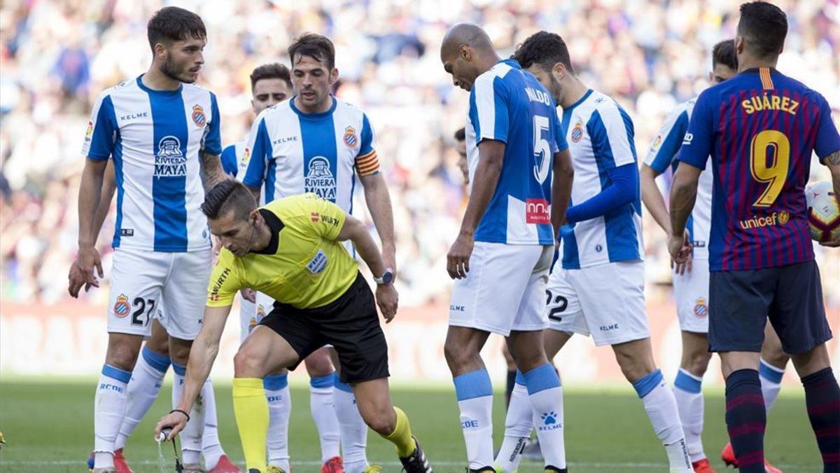 Del Cerro Grande ya dirigió el derbi entre el Espanyol y el FC Barcelona del curso pasado