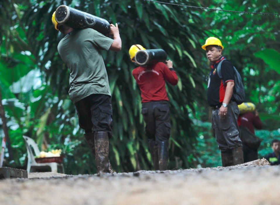 Las imágenes del rescate de los niños atrapados en Tailandia