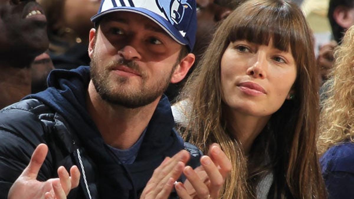 Justin Timberlake y Jessica Biel, tarde de baloncesto