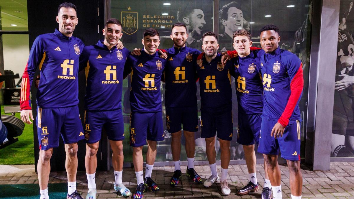 Los siete mundialistas del Barça en la selección española
