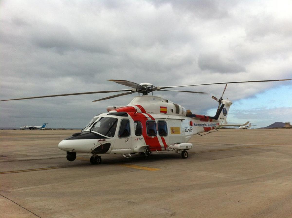 Helicóptero Helimer 215 de Salvamento Marítimo.