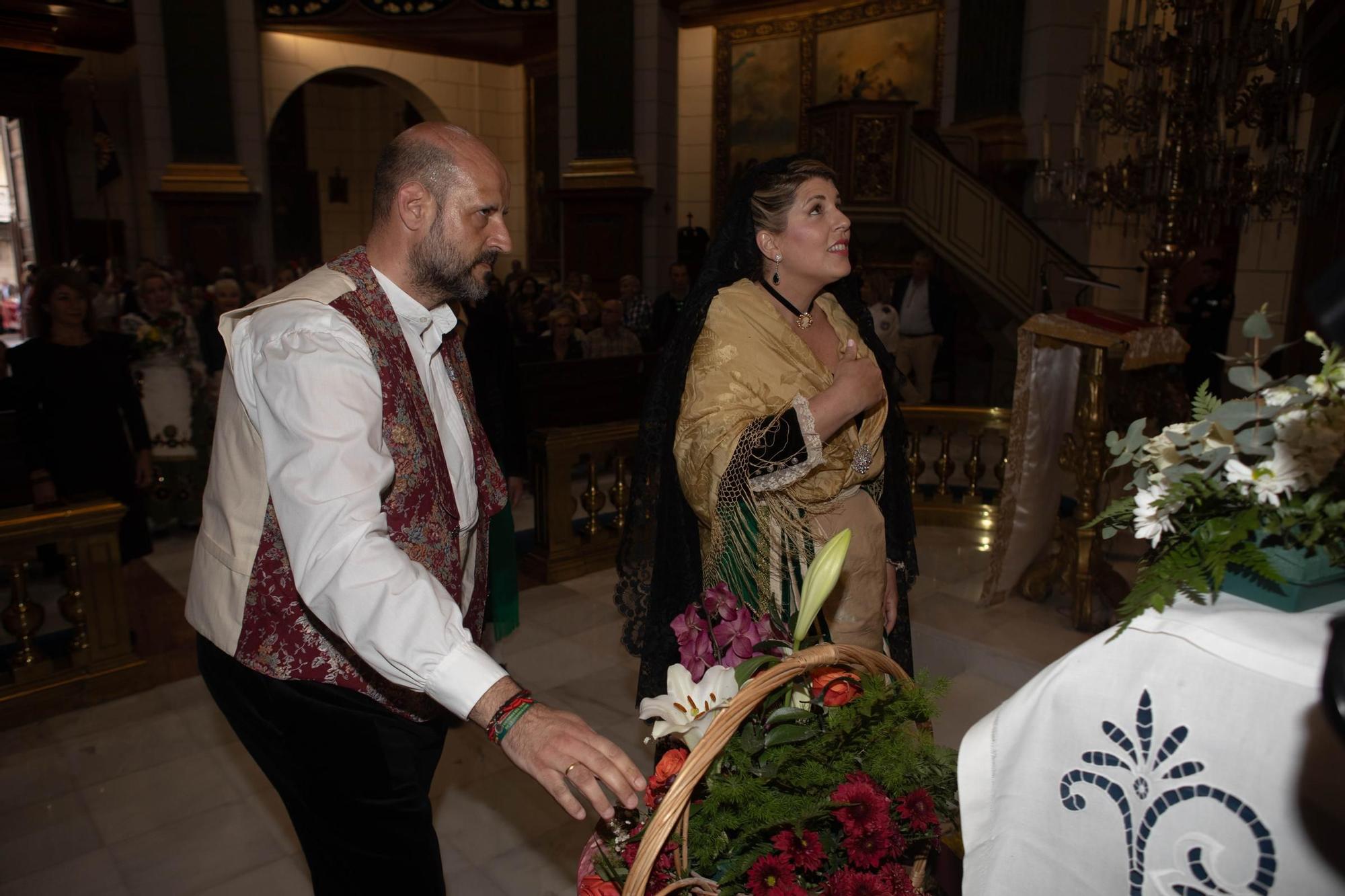 Ofrenda floral a la Virgen de la Caridad en Cartagena