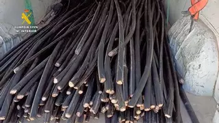 Dos detenidos en Santa Pola por robar 63 km de cable de cobre en Albacete y Murcia