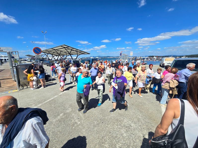 Así se disfruta de los catamaranes de O Grove.