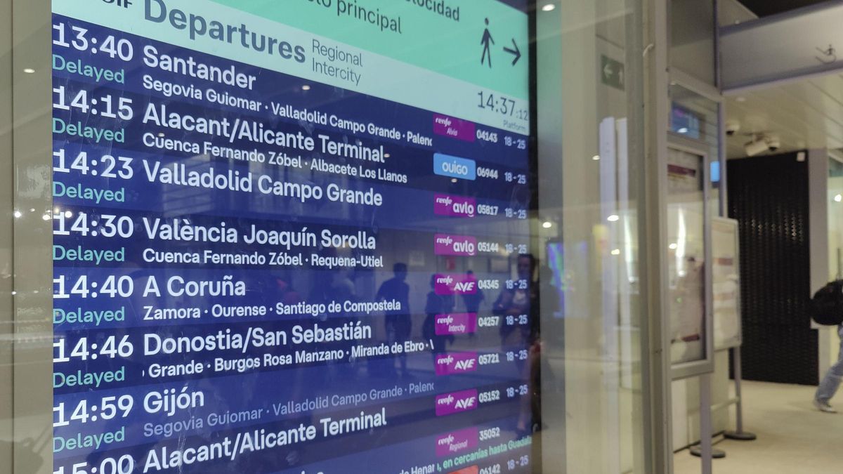 Interrumpida la circulación de alta velociad en Madrid-Chamartín por falta de tensión.