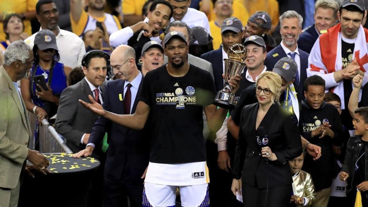 Kevin Durant fue elegido MVP de la última final de la NBA