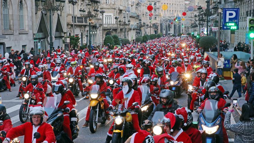 La Papanoelada motera de Vigo desvela su recorrido