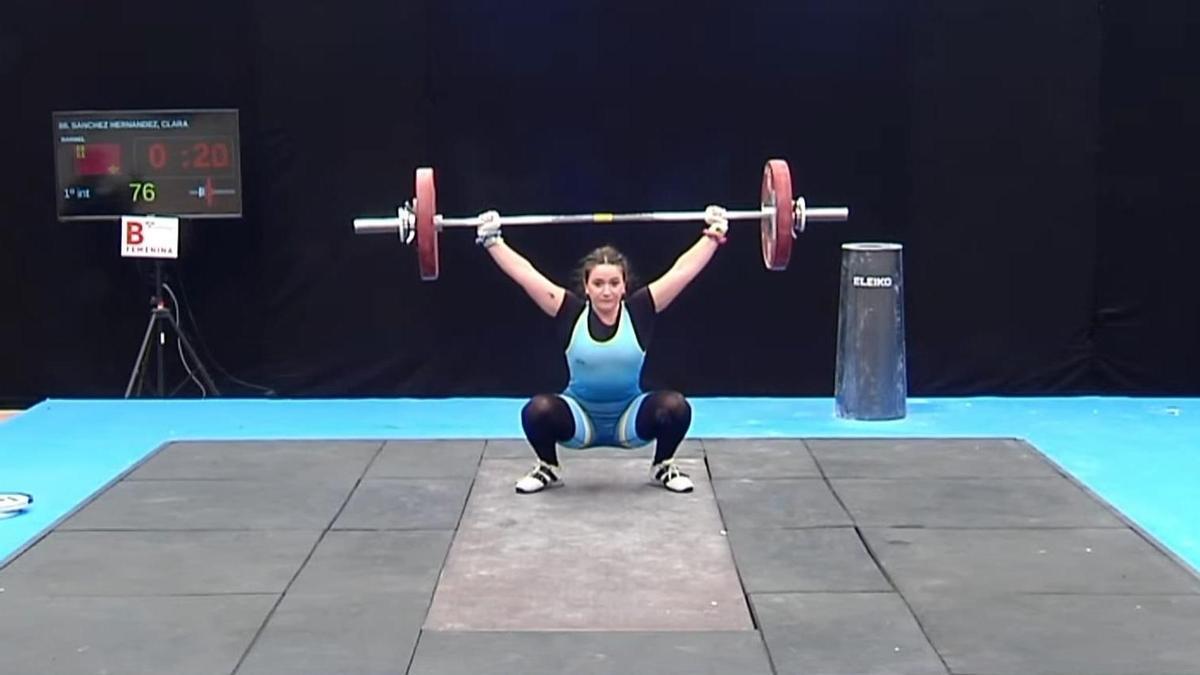 Clara Sánchez, en su primer intento en el Campeonato de España